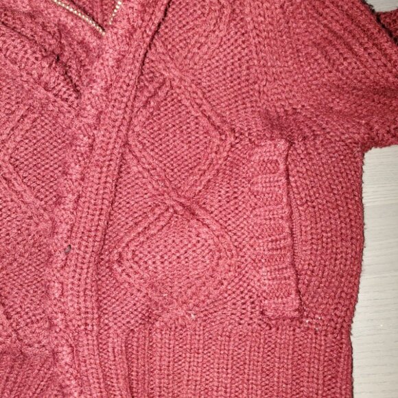 Faux Fur Trimmed Cropped Knit Zip Cardigan - Picture 9 of 12